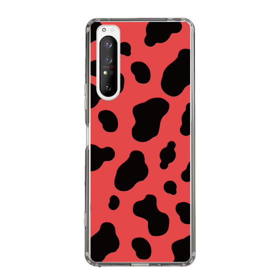 スリムプロテクションケース［ Cow - Red ］
