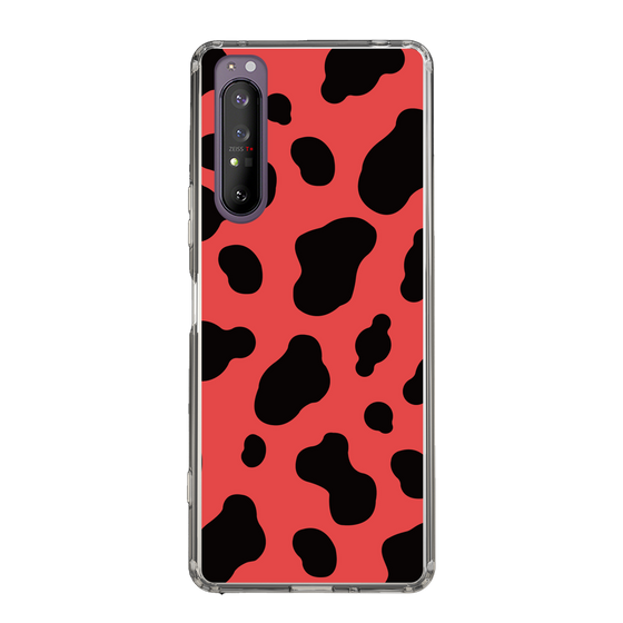 スリムプロテクションケース［ Cow - Red ］