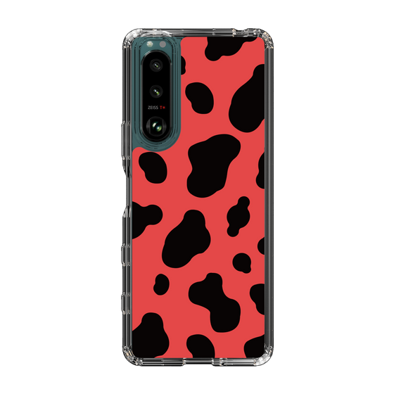 スリムプロテクションケース［ Cow - Red ］