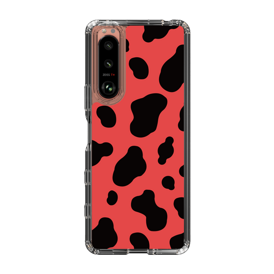 スリムプロテクションケース［ Cow - Red ］
