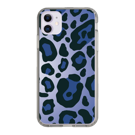 スリムプロテクションケース［ Leopard - Blue ］