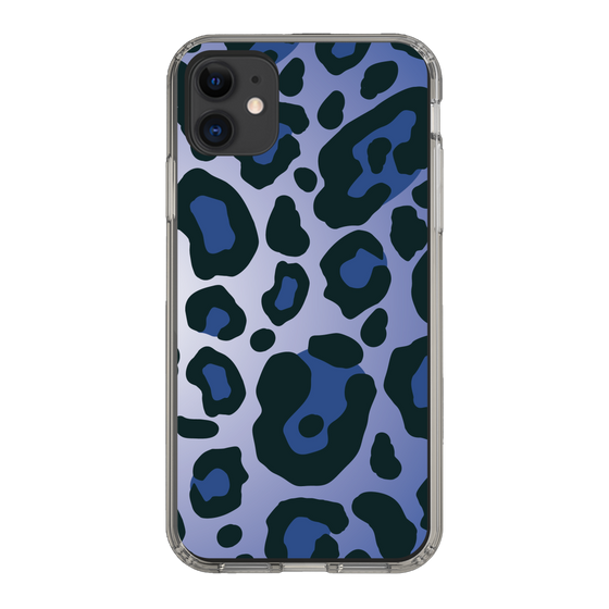 スリムプロテクションケース［ Leopard - Blue ］