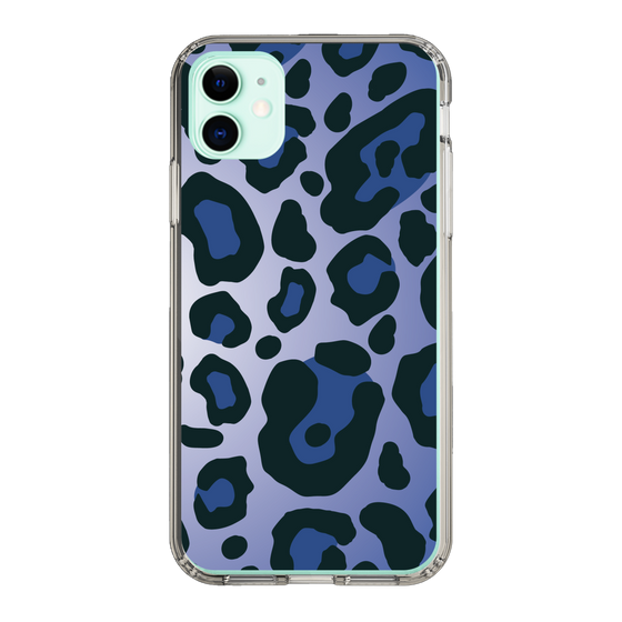 スリムプロテクションケース［ Leopard - Blue ］