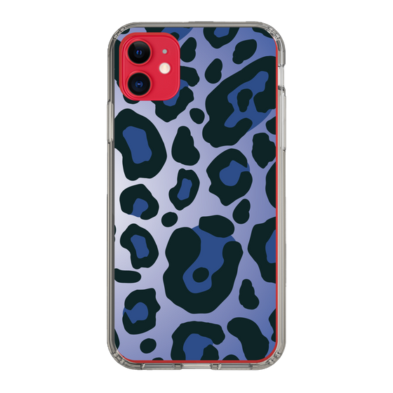スリムプロテクションケース［ Leopard - Blue ］