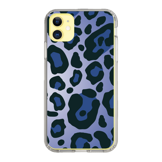 スリムプロテクションケース［ Leopard - Blue ］