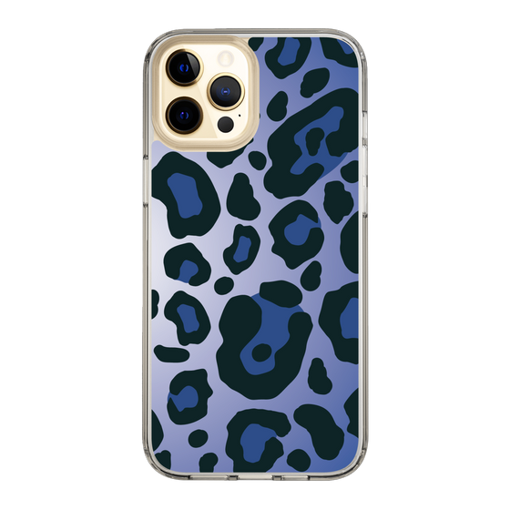 スリムプロテクションケース［ Leopard - Blue ］