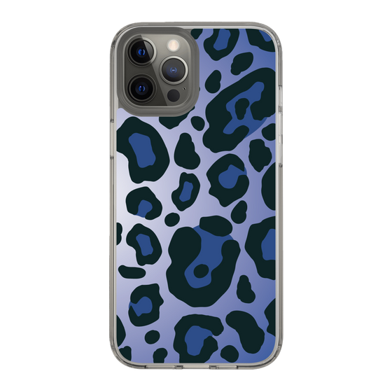 スリムプロテクションケース［ Leopard - Blue ］