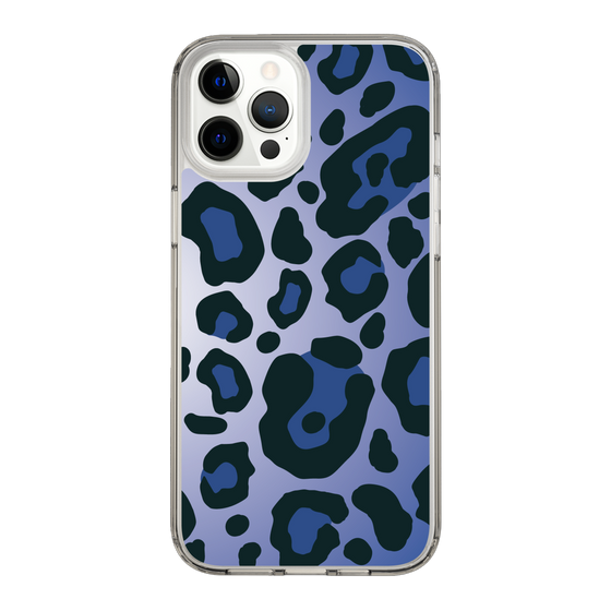 スリムプロテクションケース［ Leopard - Blue ］