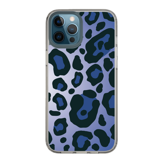 スリムプロテクションケース［ Leopard - Blue ］