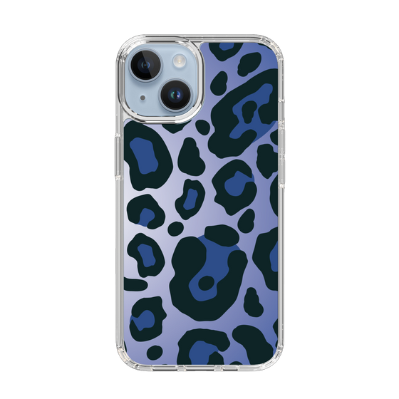 スリムプロテクションケース［ Leopard - Blue ］