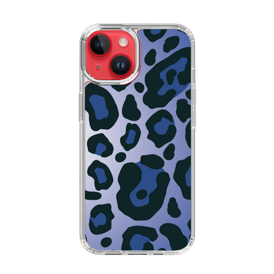 スリムプロテクションケース［ Leopard - Blue ］