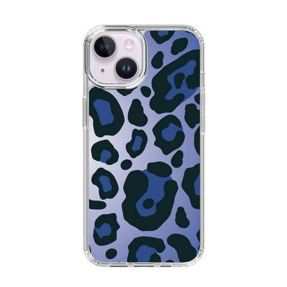スリムプロテクションケース［ Leopard - Blue ］