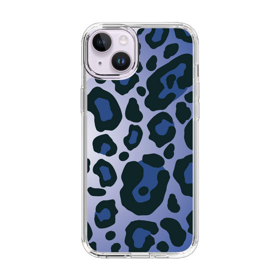 スリムプロテクションケース［ Leopard - Blue ］