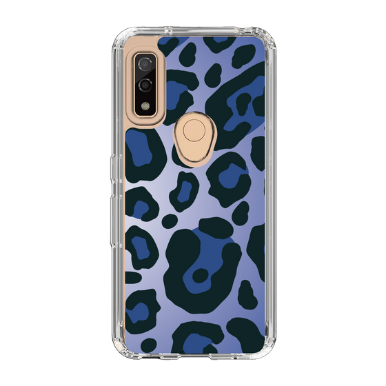スリムプロテクションケース［ Leopard - Blue ］