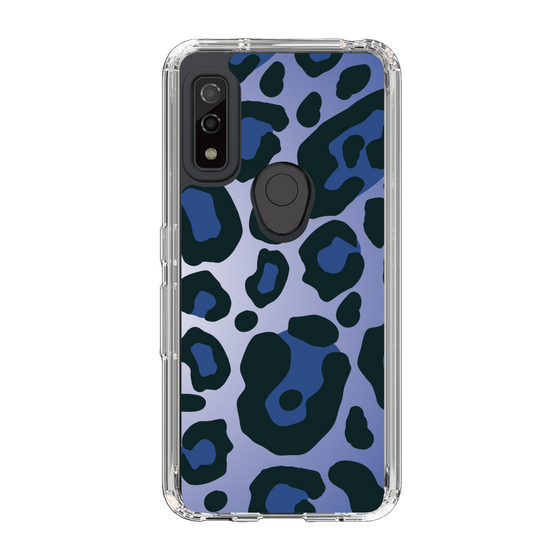 スリムプロテクションケース［ Leopard - Blue ］