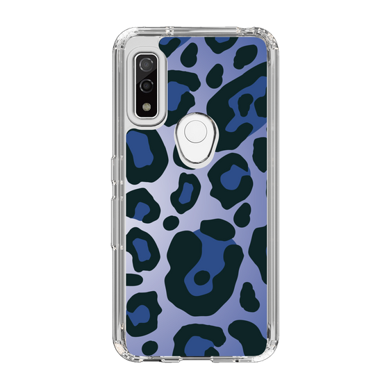 スリムプロテクションケース［ Leopard - Blue ］