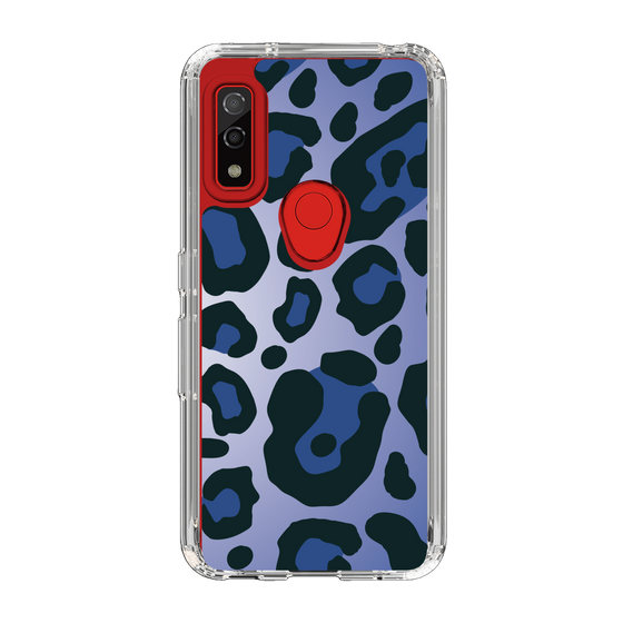 スリムプロテクションケース［ Leopard - Blue ］