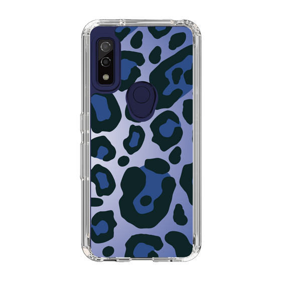 スリムプロテクションケース［ Leopard - Blue ］