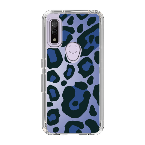 スリムプロテクションケース［ Leopard - Blue ］