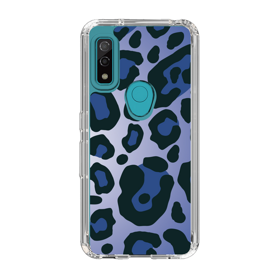 スリムプロテクションケース［ Leopard - Blue ］