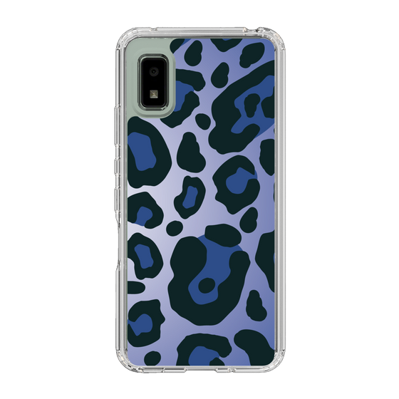 スリムプロテクションケース［ Leopard - Blue ］