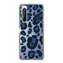 スリムプロテクションケース［ Leopard - Blue ］