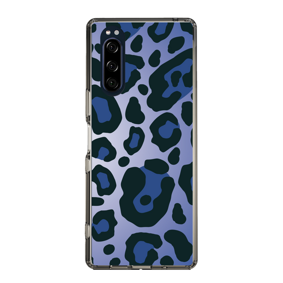スリムプロテクションケース［ Leopard - Blue ］