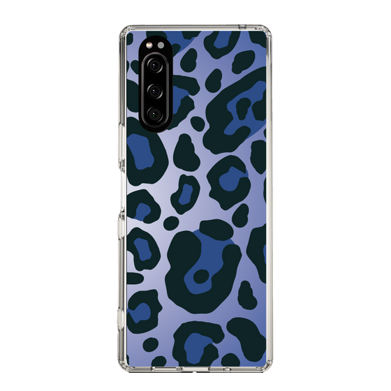 スリムプロテクションケース［ Leopard - Blue ］