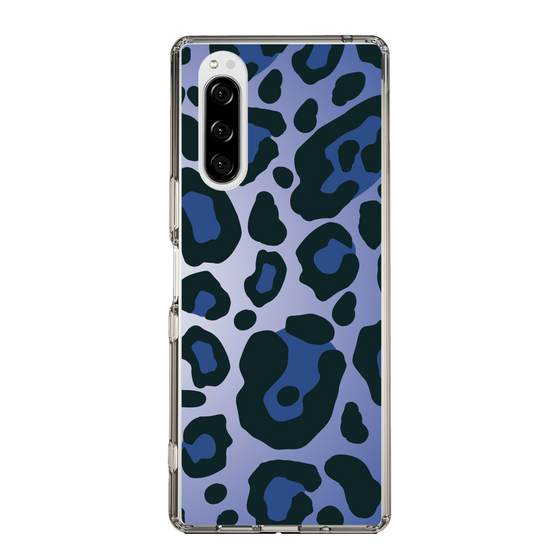スリムプロテクションケース［ Leopard - Blue ］