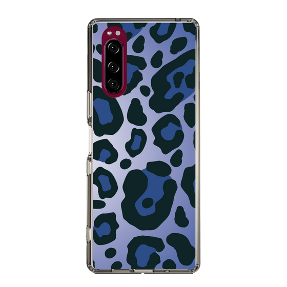 スリムプロテクションケース［ Leopard - Blue ］