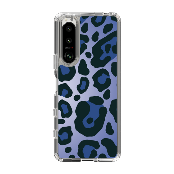 スリムプロテクションケース［ Leopard - Blue ］