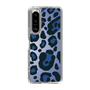 スリムプロテクションケース［ Leopard - Blue ］