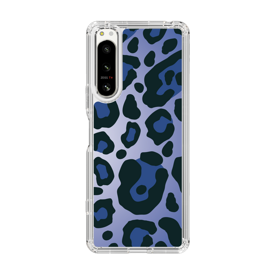 スリムプロテクションケース［ Leopard - Blue ］