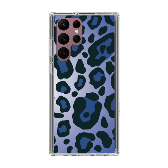 スリムプロテクションケース［ Leopard - Blue ］