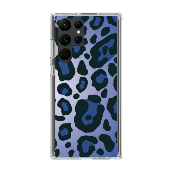 スリムプロテクションケース［ Leopard - Blue ］