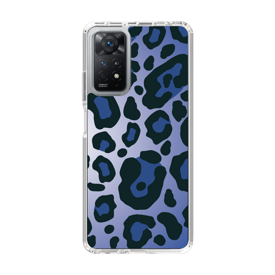スリムプロテクションケース［ Leopard - Blue ］