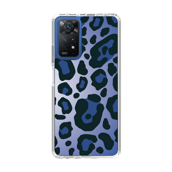 スリムプロテクションケース［ Leopard - Blue ］