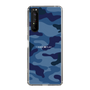 スリムプロテクションケース［ Camouflage - Blue ］
