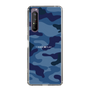スリムプロテクションケース［ Camouflage - Blue ］