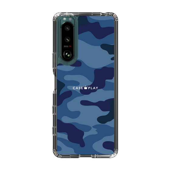 スリムプロテクションケース［ Camouflage - Blue ］