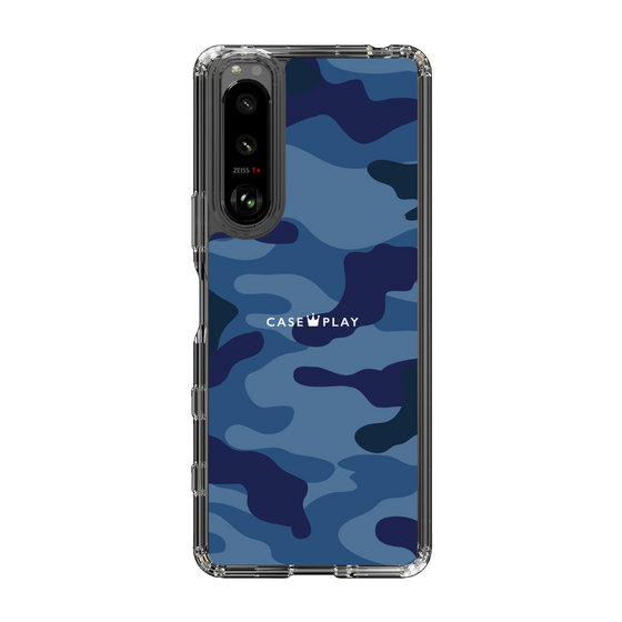 スリムプロテクションケース［ Camouflage - Blue ］