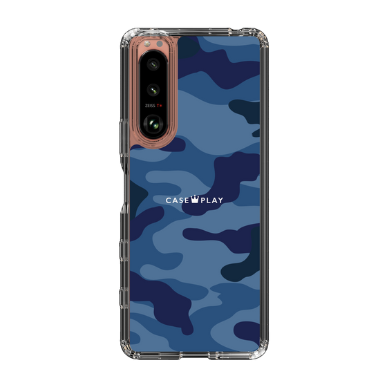 スリムプロテクションケース［ Camouflage - Blue ］