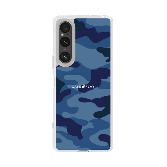 スリムプロテクションケース［ Camouflage - Blue ］