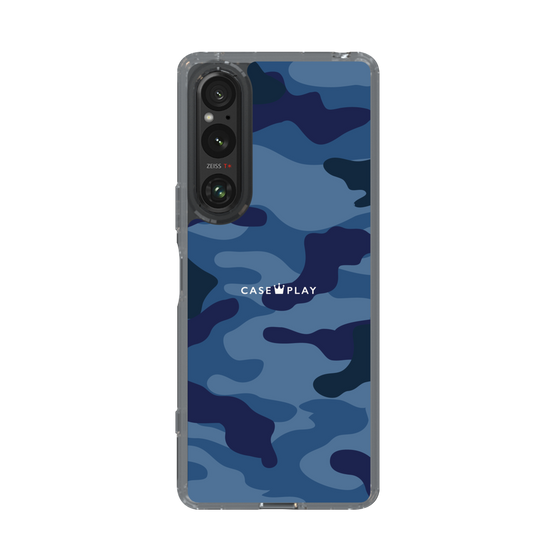スリムプロテクションケース［ Camouflage - Blue ］
