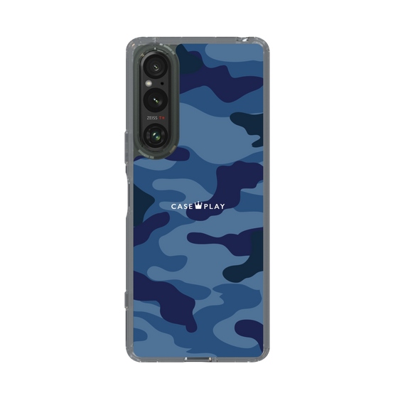 スリムプロテクションケース［ Camouflage - Blue ］