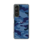 スリムプロテクションケース［ Camouflage - Blue ］