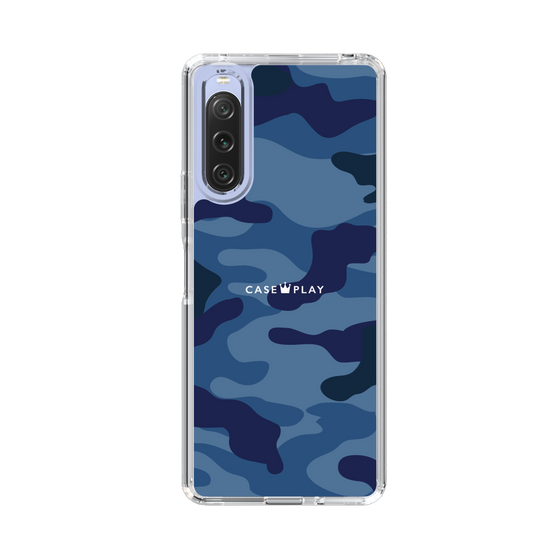 スリムプロテクションケース［ Camouflage - Blue ］