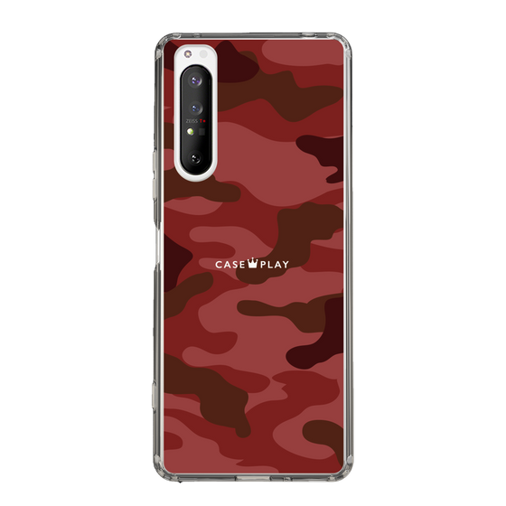 スリムプロテクションケース［ Camouflage - Red ］