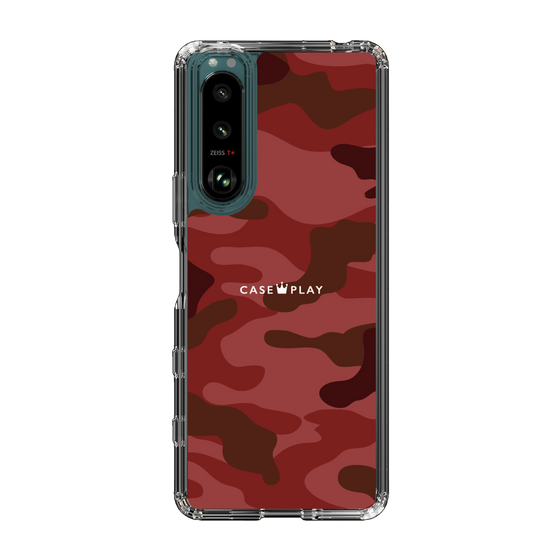 スリムプロテクションケース［ Camouflage - Red ］