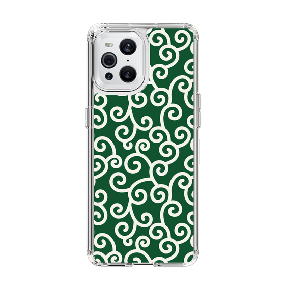 スリムプロテクションケース［ 唐草模様 - Green ］